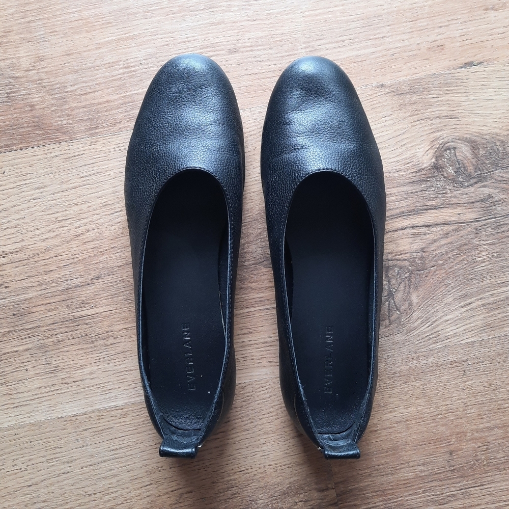 Everlane Day Glove Black Leather Flats 7.5M